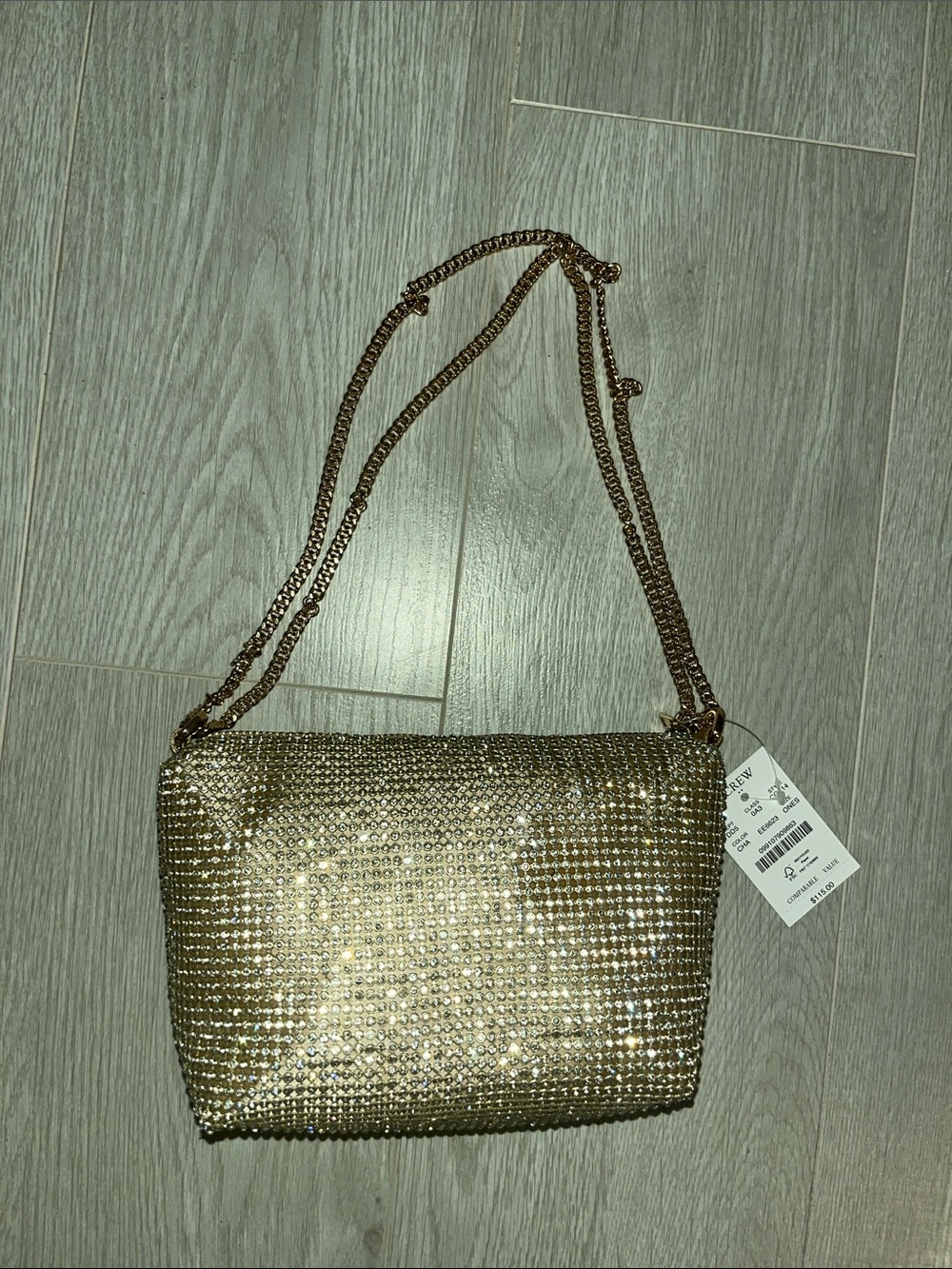 New with Tags J.Crew Factory Mini Rhinestone Handbag